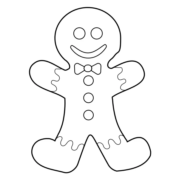 Omini di pan di zenzero | Disegni da colorare online per bambini