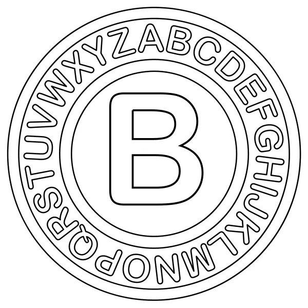 Lettera B | Disegni da colorare online per bambini