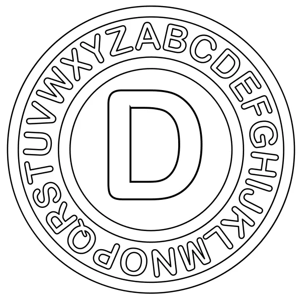 Lettera D | Disegni da colorare online per bambini