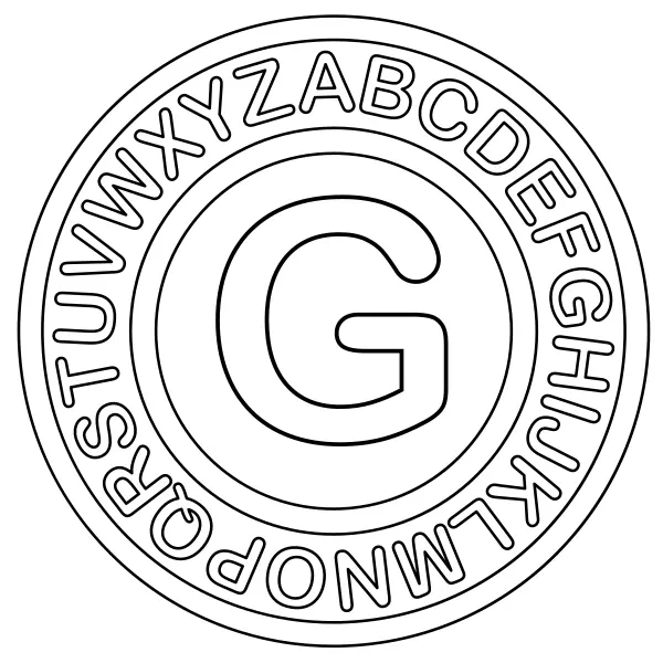 Lettera G | Disegni da colorare online per bambini