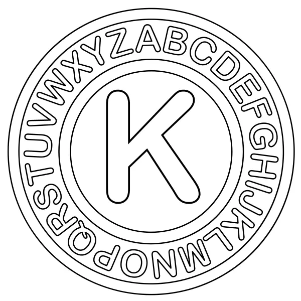 Lettera K | Disegni da colorare online per bambini