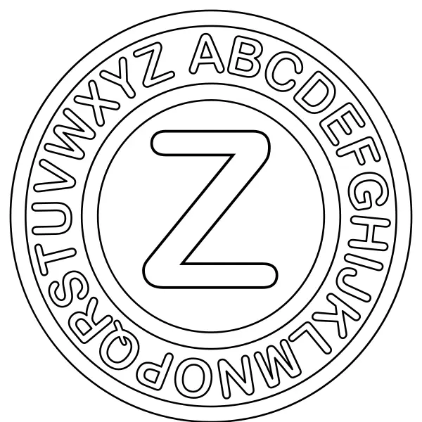 Lettera Z | Disegni da colorare online per bambini