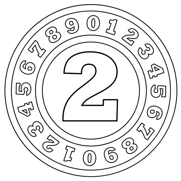 Numero 2 | Disegni da colorare online per bambini