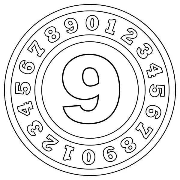 Numero 9 | Disegni da colorare online per bambini