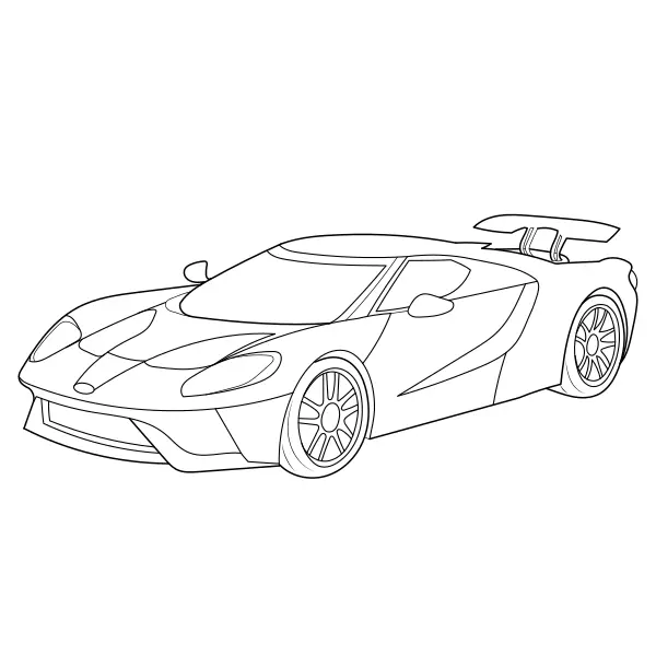 Auto sportiva | Disegni da colorare online per bambini