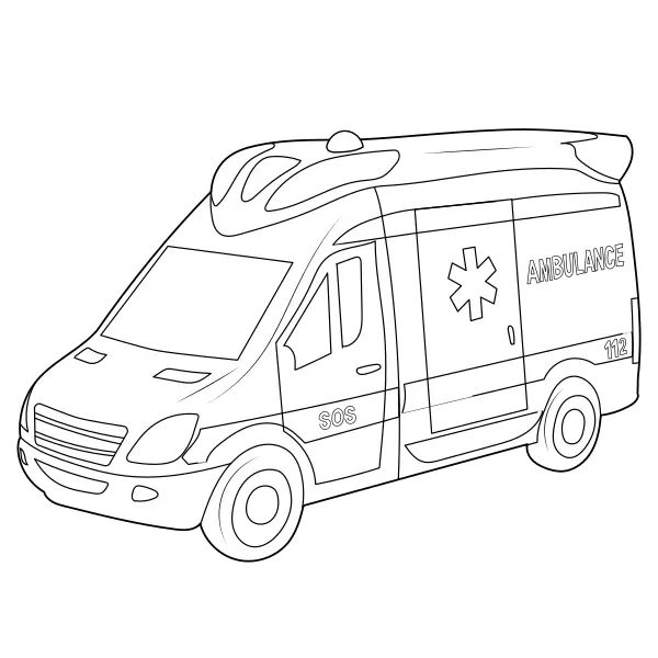 Ambulanza | Disegni da colorare online per bambini