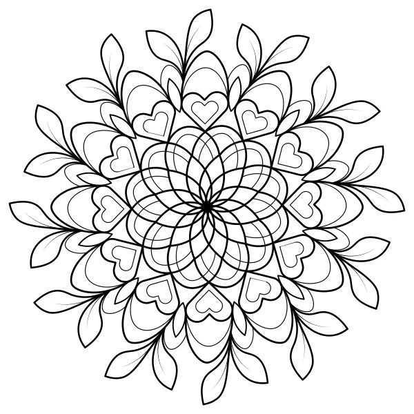 Mandala naturale | Disegni da colorare online per bambini