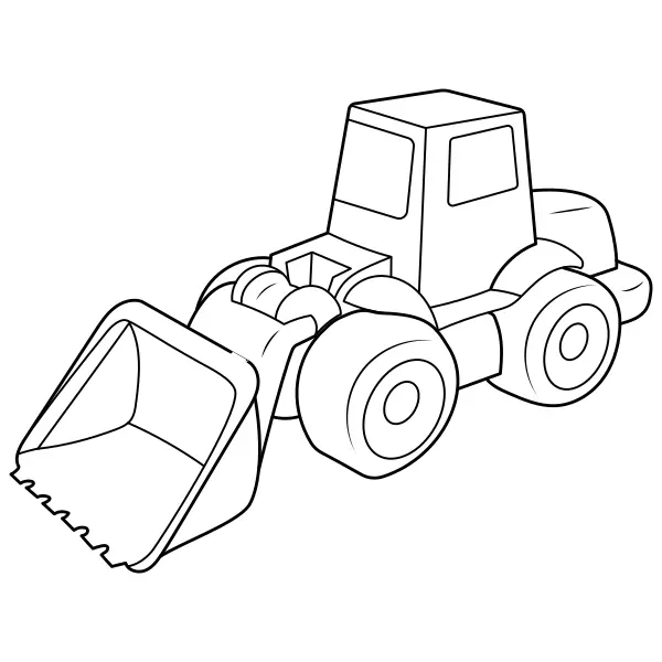 Escavatore | Disegni da colorare online per bambini