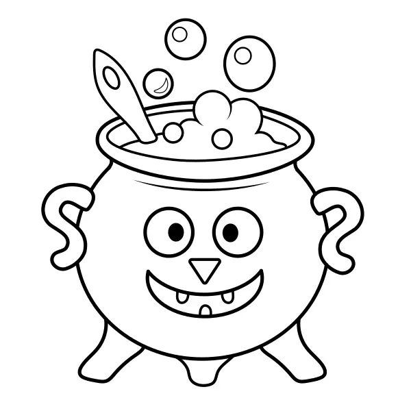 Il calderone magico | Disegni da colorare online per bambini