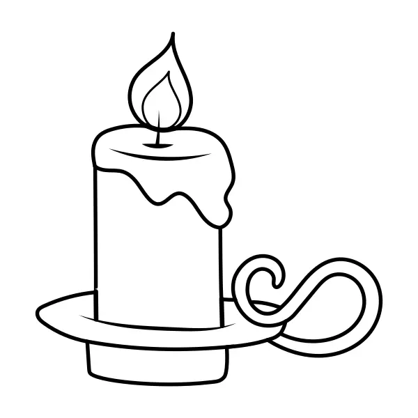 Candela | Disegni da colorare online per bambini