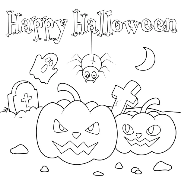 Buon Halloween | Disegni da colorare online per bambini