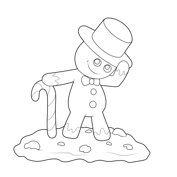 Omini di pan di zenzero | Disegni da colorare online per bambini