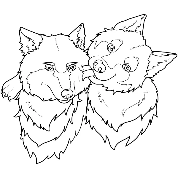 I lupi | Disegni da colorare online per bambini