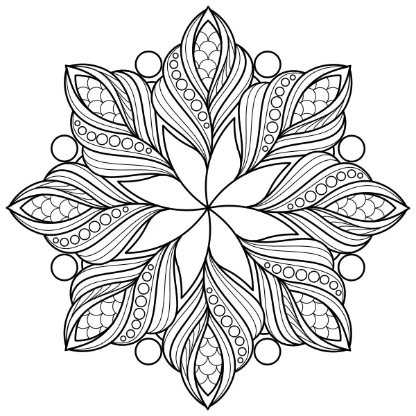 Mandala intrecciata | Disegni da colorare online per bambini