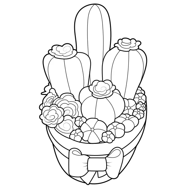 Vaso con fiori | Disegni da colorare online per bambini