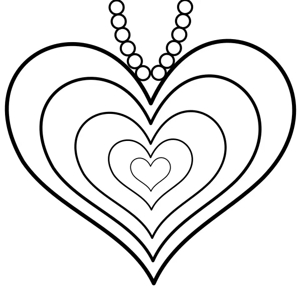 Talismano del cuore | Disegni da colorare online per bambini