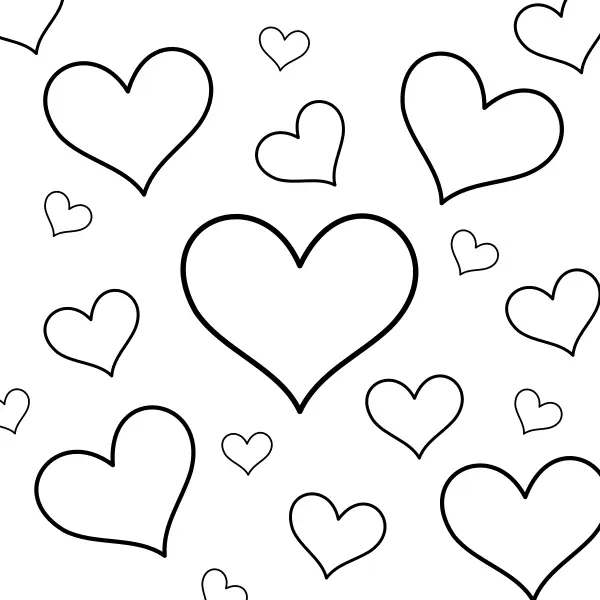Cuori | Disegni da colorare online per bambini