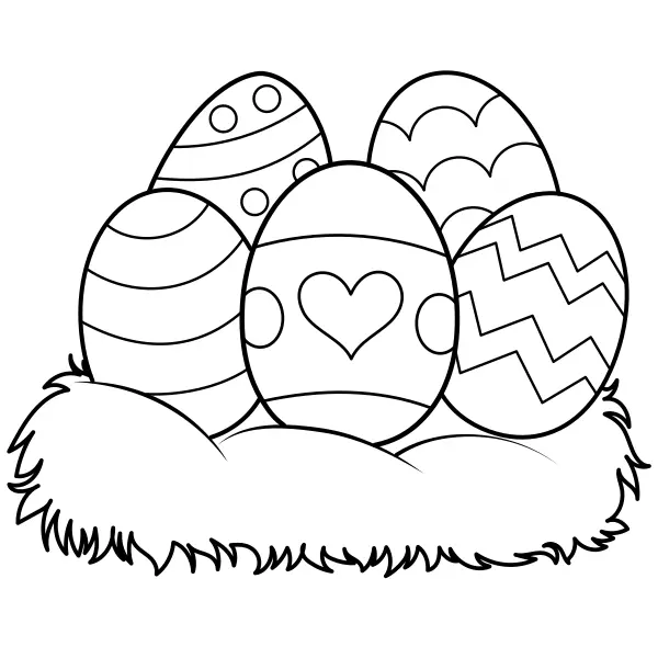 Uova di Pasqua | Disegni da colorare online per bambini