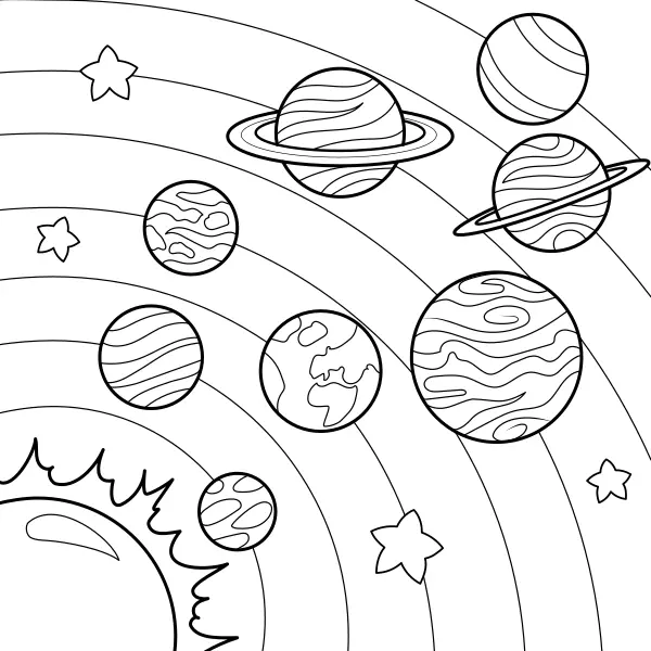 I pianeti del sistema solare | Disegni da colorare online per bambini