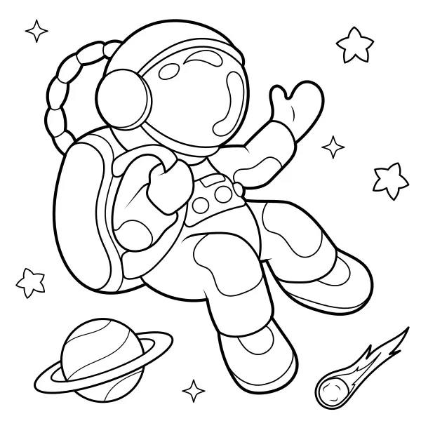 Astronauta | Disegni da colorare online per bambini