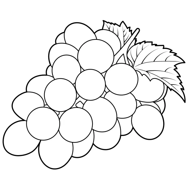 Uva | Disegni da colorare online per bambini