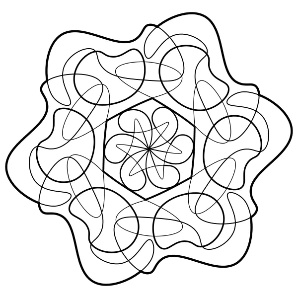 Mandala informe | Disegni da colorare online per bambini