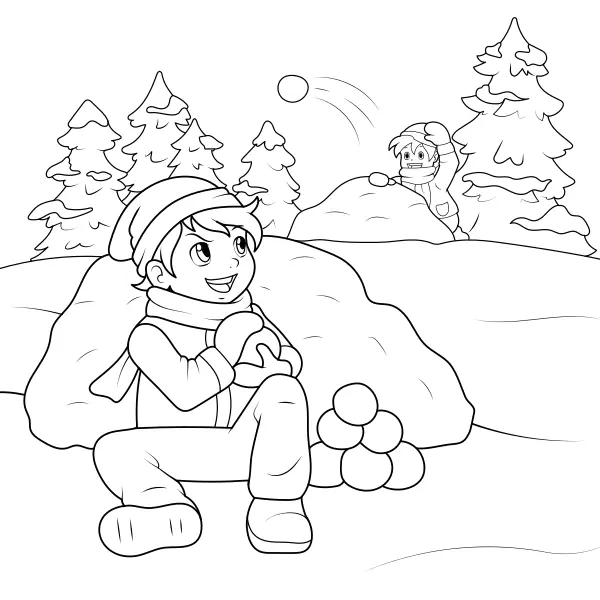 Giochi con le palline | Disegni da colorare online per bambini