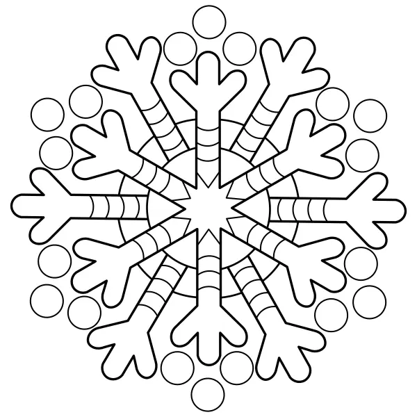 Fiocco di neve | Disegni da colorare online per bambini