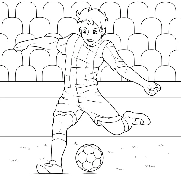 Calciatore | Disegni da colorare online per bambini