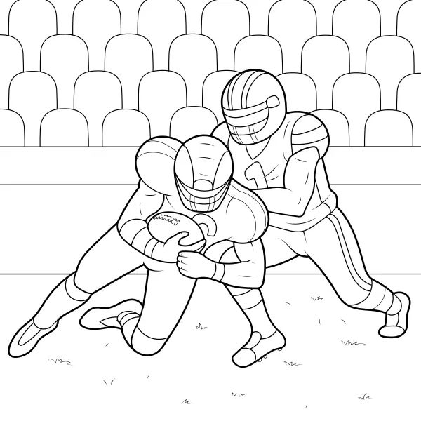 Football americano | Disegni da colorare online per bambini