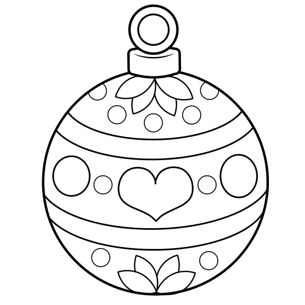 Palla di Natale | Disegni da colorare online per bambini