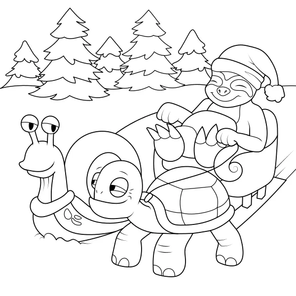 Santa Express | Disegni da colorare online per bambini