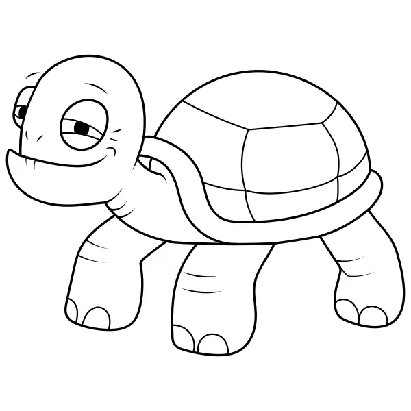 La vecchia tartaruga | Disegni da colorare online per bambini