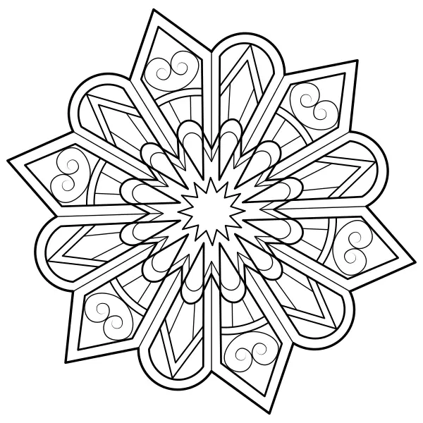 Mandala 21 | Disegni da colorare online per bambini