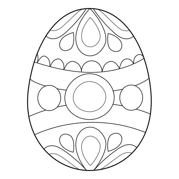 Uovo di Pasqua | Disegni da colorare online per bambini
