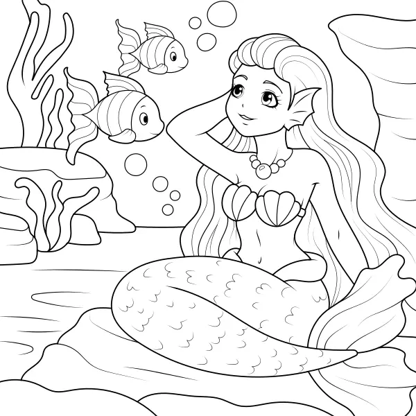 Sirena | Disegni da colorare online per bambini