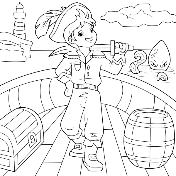 Capitano della nave | Disegni da colorare online per bambini