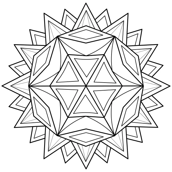 Mandala solare | Disegni da colorare online per bambini