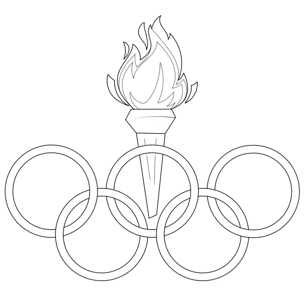 Anelli olimpici | Disegni da colorare online per bambini