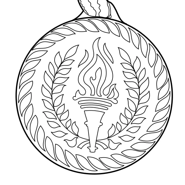 Medaglie olimpiche | Disegni da colorare online per bambini