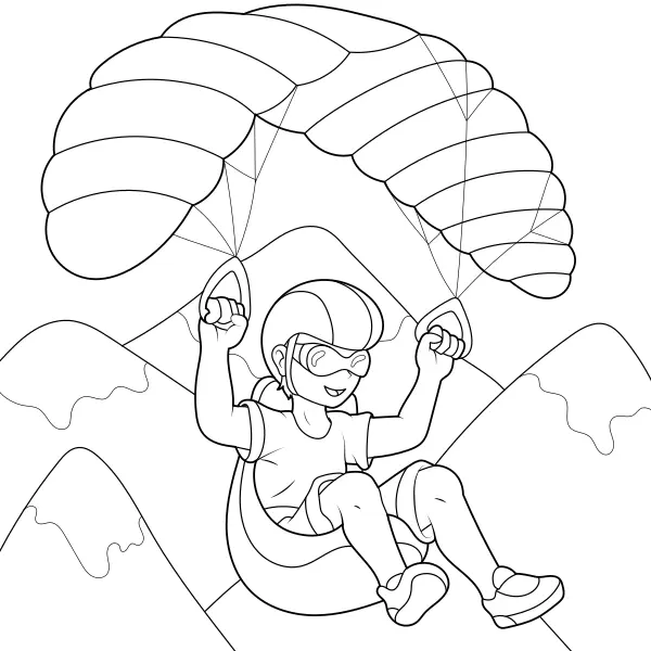 Parapendista | Disegni da colorare online per bambini
