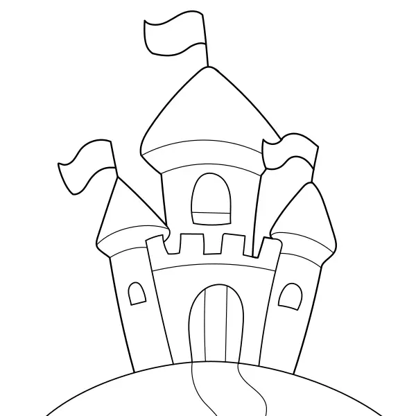 Castello | Disegni da colorare online per bambini