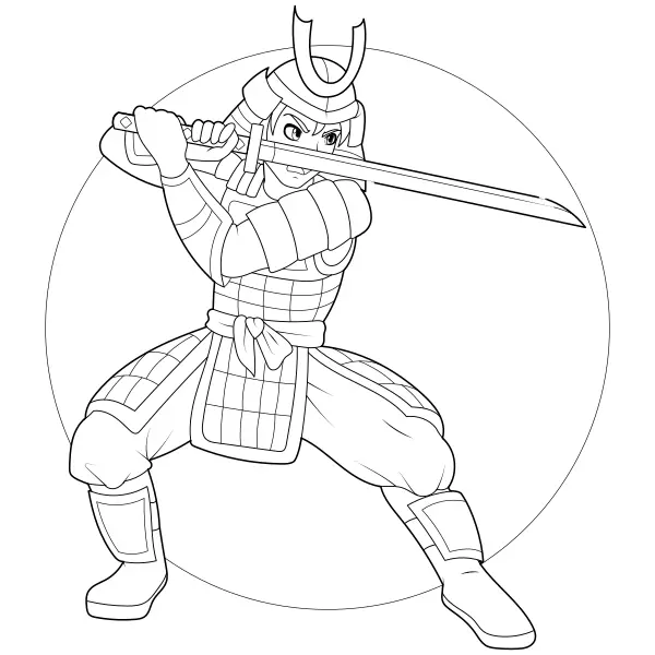 Samurai | Disegni da colorare online per bambini