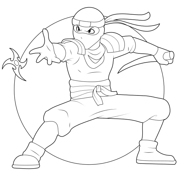 Ninja | Disegni da colorare online per bambini