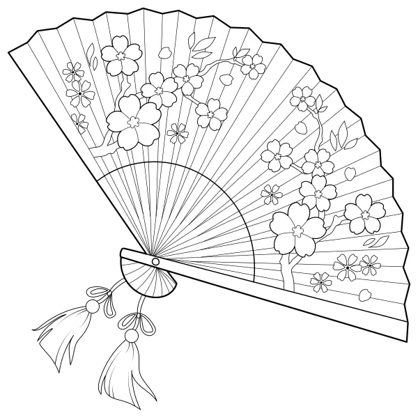 Ventaglio di fiori | Disegni da colorare online per bambini