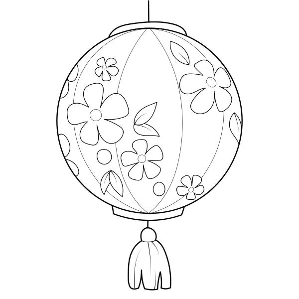 Lanterna rotonda | Disegni da colorare online per bambini