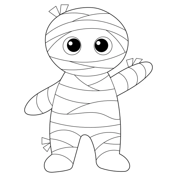 La mummia | Disegni da colorare online per bambini