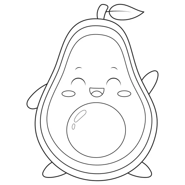 Avocado | Disegni da colorare online per bambini