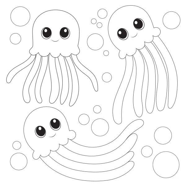 Meduse | Disegni da colorare online per bambini