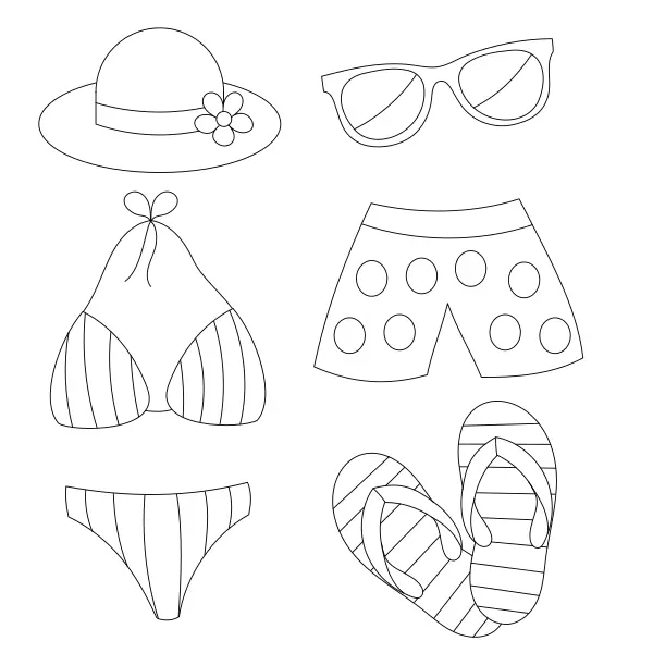 Costumi da bagno | Disegni da colorare online per bambini